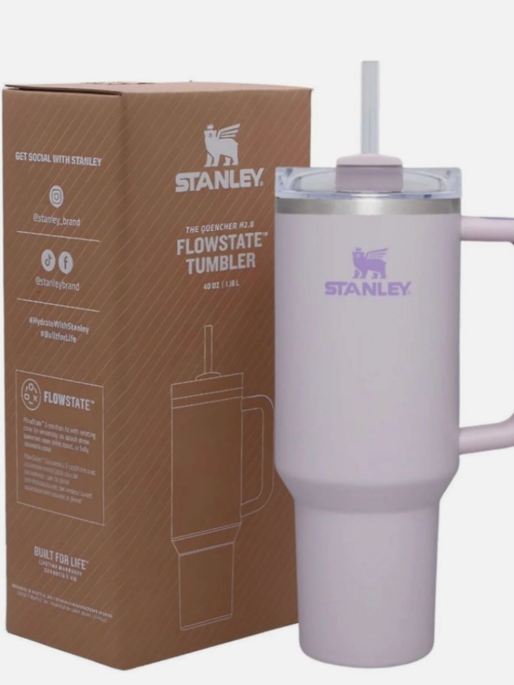 Stanley Quencher H2.0 FlowState Tumbler – 40 oz (Orquid) - Picture 2 of 4